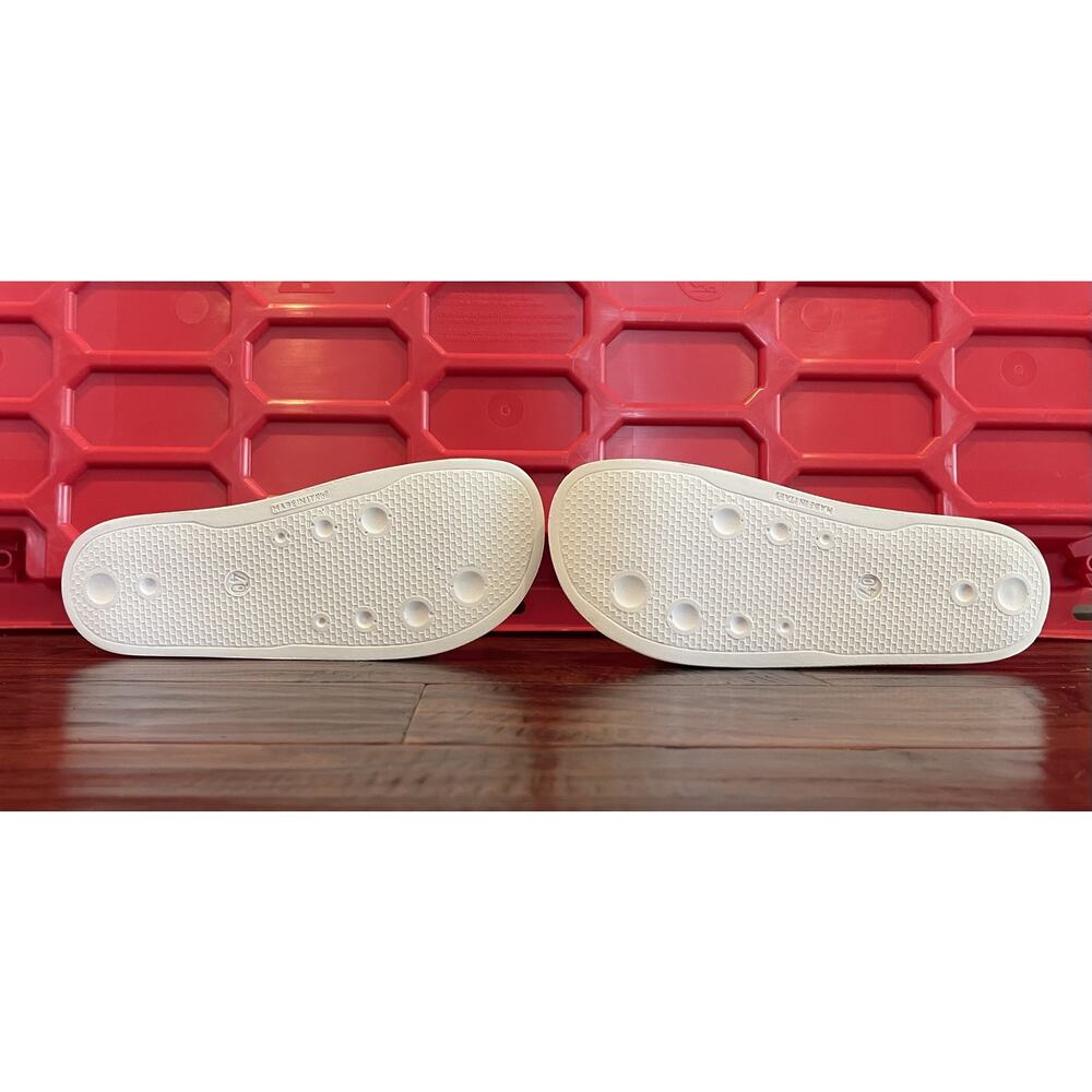 $475 NIB Thom Browne White Molded Pool Slides W/Diagonal Stripe Size 7 - Picture 6 of 10
